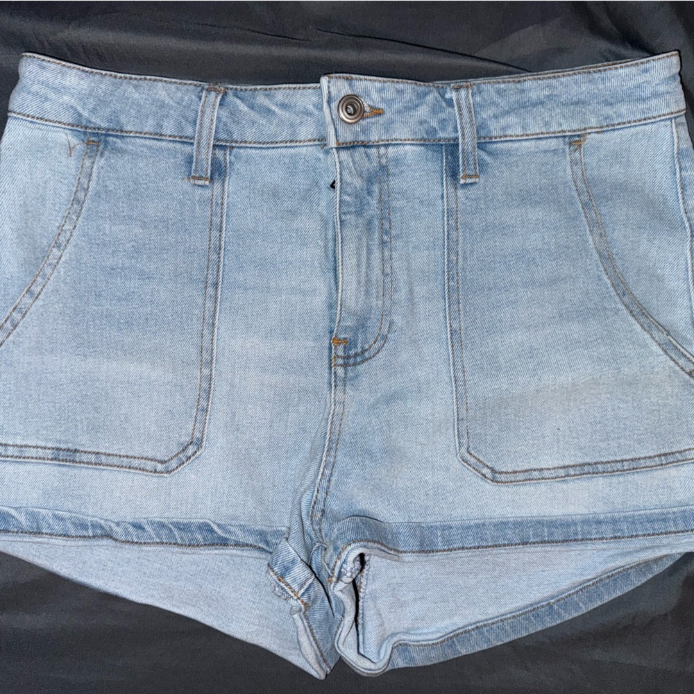 Light Blue Denim Corset Top